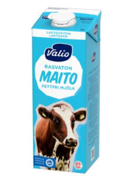Обезжиренное молоко Valio 1 л HYLA UHT с низким содержанием лактозы