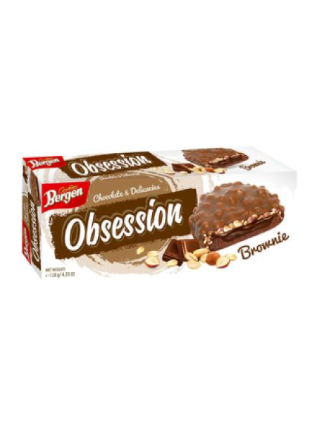 Печенье Bergen Obsession Брауни в шоколадной глазури 128 г
