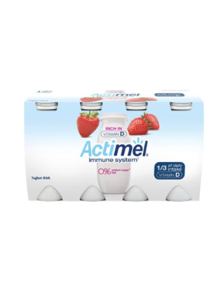Напиток Danone Actimel клубнично-йогуртовый без сахара 8х100г