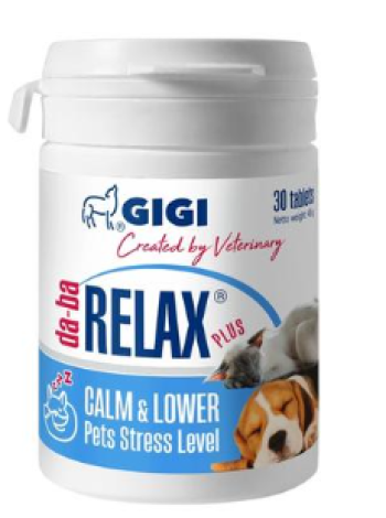 Успокоительное средство для кошек и собак GIGI Da-ba Relax Plus 30таб