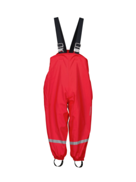 Детские штаны дождевики Didriksons Plaskeman цвет красный