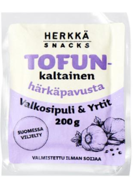 Тофу с чесноком и травами Herkkä Snacks Tofunkaltainen 200г