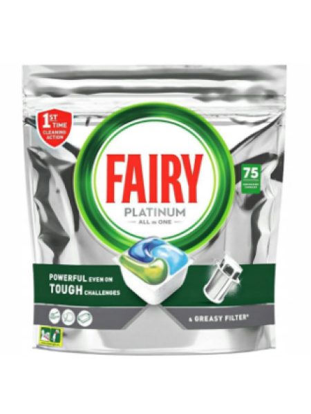  Таблетки для посудомоечной машины Fairy Platinum 75 шт