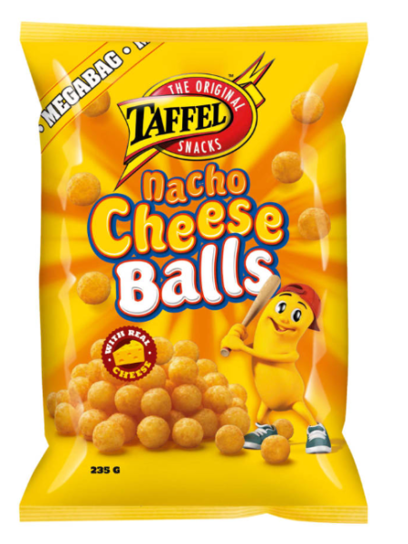 Сырные снеки Taffel Nacho Cheese Balls со вкусом 235г