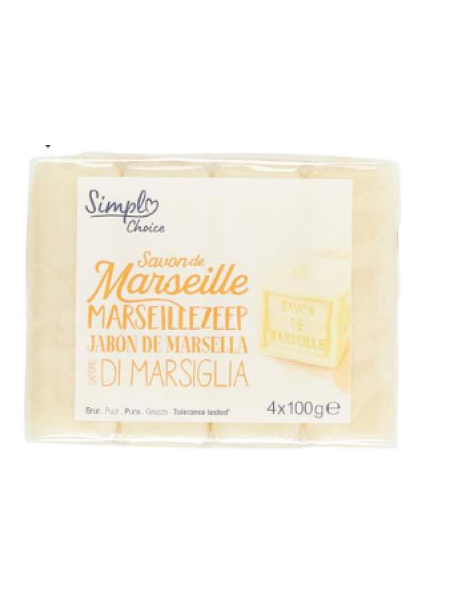 Кусковое мыло Marseille 4 x 100г