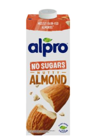 Миндальное молоко Alpro No Sugars 1л без сахара