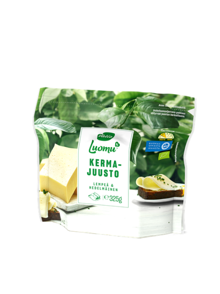 Органический сливочный сыр Valio Luomu kermajuusto 325г без лактозы