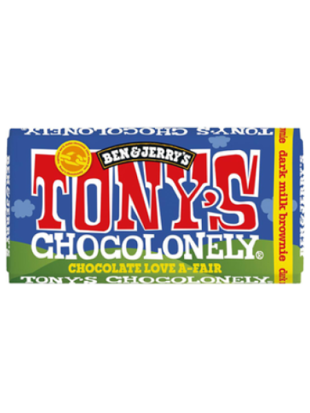 Темный молочный шоколад брауни Tony's Brownie 180г