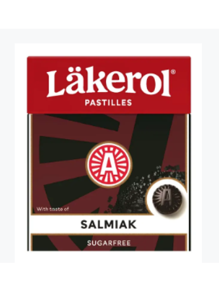 Пастилки от боли в горле с лакрицей Läkerol Classic Salmiak 25г