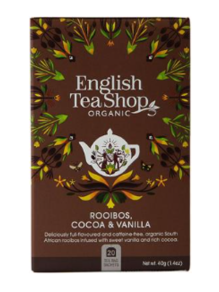 Органический напиток English Tea Shop Ройбуш какао-ваниль 20шт 40г