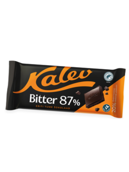 Шоколад Kalev Bitter 87% экстра темный 100 г