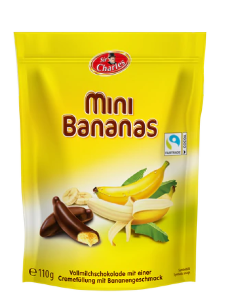 Мини-бананы Sir Charles Mini Chocolate banana 110г