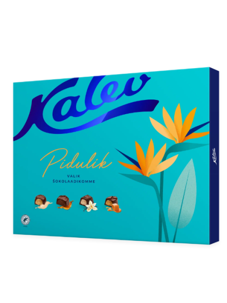 Подарочная коробка конфет Kalev Pidulik valik Kalevi šokolaadikomme 435г