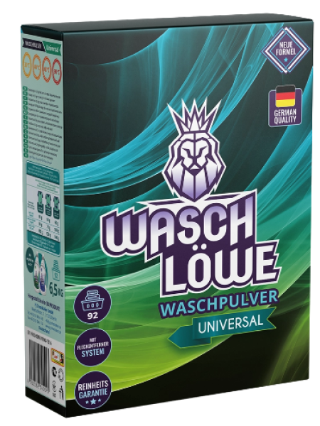 Порошок стиральный для цветного и белого белья Waschlöwe Universal 6,5 кг