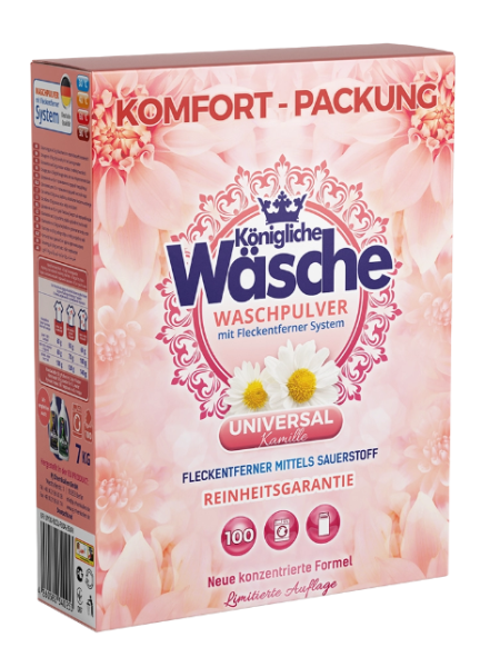 Универсальный стиральный порошок Königliche Wäsche Kamille Universal 7,5кг