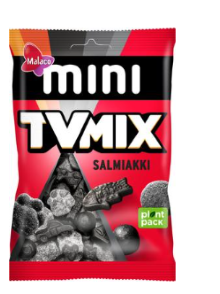Лакричные конфеты Malaco Mini TV Mix Salmiakki 110г