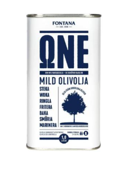 Масло оливковое для жарки Fontana ONE 1 л в ж/б