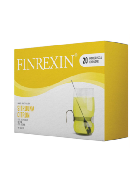 Порошок для приготовления напитка от простуды FINREX'S 20пакетиков лимон