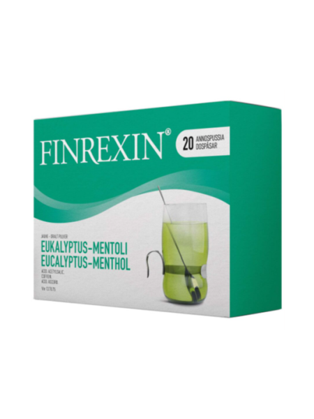 Порошок для приготовления напитка от простуды FINREX'S 20пакетиков эвкалипт ментол