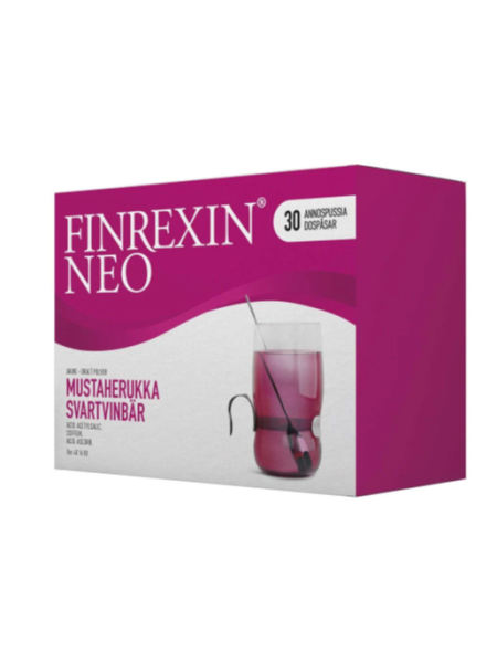 Порошок для приготовления напитка от простуды из черной смородины FINREX'S 30шт