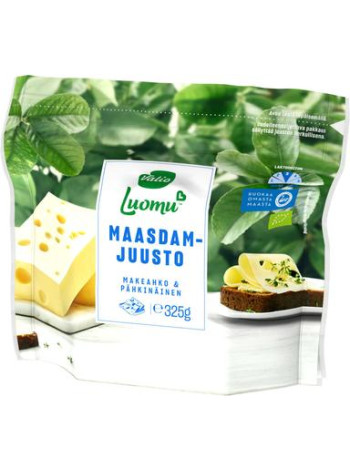 Сыр органический сливочный Valio Luomu Maasdam 325г