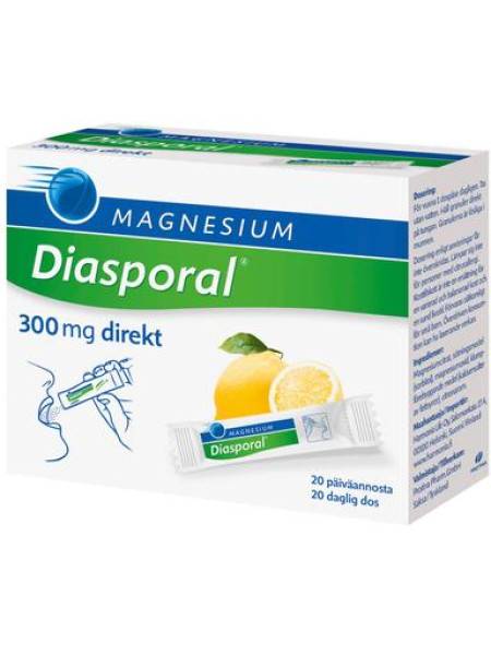 Витамины с магнием Diasporal Magnesium Direct 300 мг 20 пакетиков
