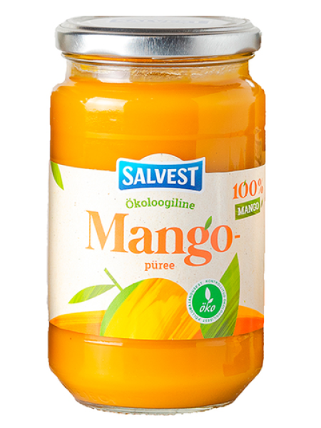 Экологическое пюре из манго Salvest Ökoloogiline mangopüree 450г