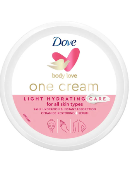 Крем для тела Dove Body Love One Cream Light Hydration 250мл легкое увлажнение  
