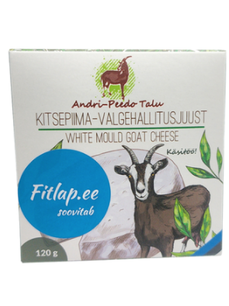 Сыр с белой плесенью из козьего молока ANDRI-PEEDO Valgehallitusjuust kitsepiimast 120г