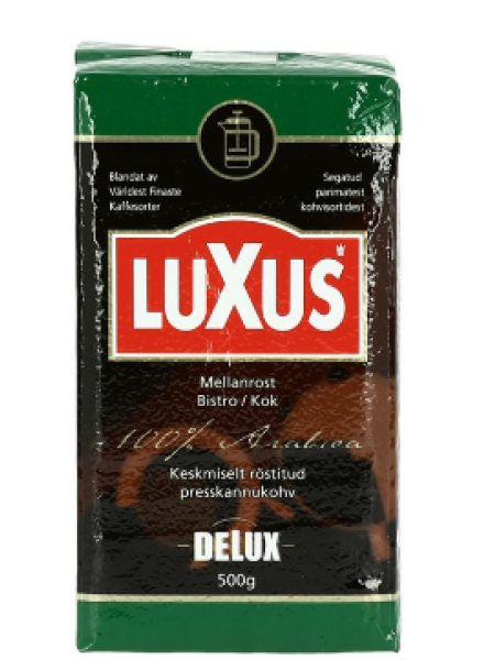 Кофе прессованный средней обжарки LUXUS 500 г