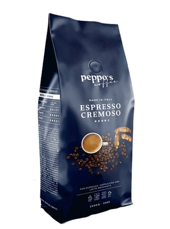 Кофе в зернах PEPPO'S Espresso Cremoso 1кг