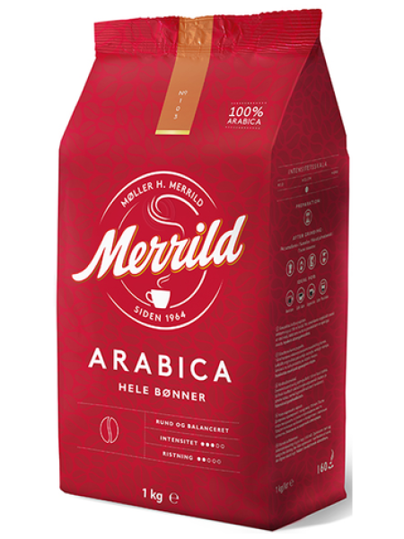 Кофе в зернах Merrild Arabica 1 кг