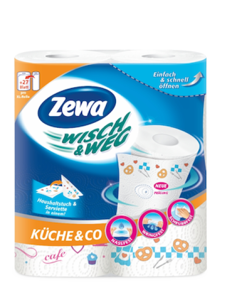 Бумажные полотенца Zewa Wisch&Weg Design 2 рулона