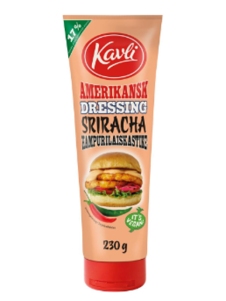 Соус для гамбургеров Шрирача Kavli Amerikansk Dressing Sriracha 230г