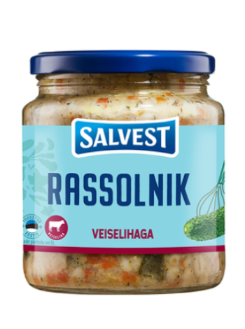 Рассольник с говядиной SALVEST Rassolnik veiselihaga 530 г в банке