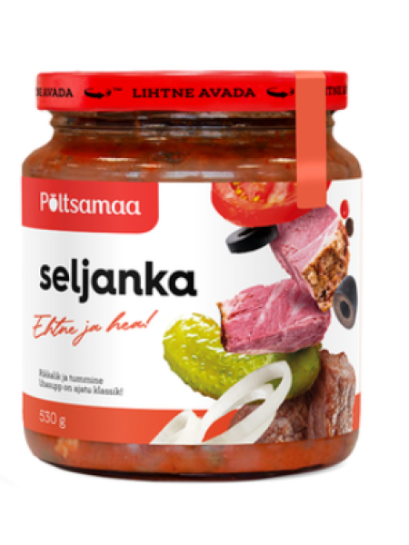 Готовый суп солянка в банке PÕLTSAMAA Seljanka 530г
