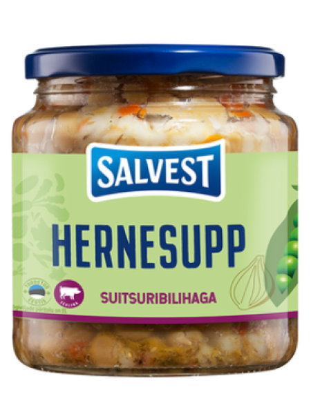 Суп гороховый с копчеными ребрышками SALVEST Hernesupp suitsuribilihaga 560г