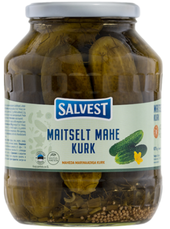 Огурцы с мягким маринадом Salvest Maitselt mahe kurk 1,6кг