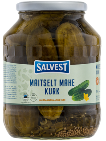 Огурцы с мягким маринадом Salvest Maitselt mahe kurk 1,6кг