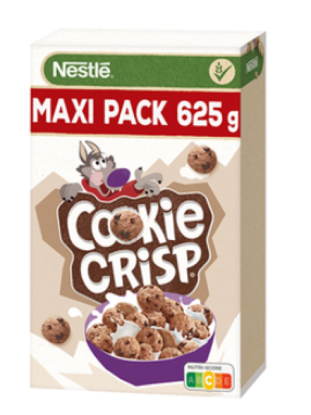 Хлопья в форме печенья со вкусом шоколада с витаминами и минералами Nestle Crisp 625г