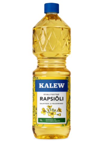Рафинированное рапсовое масло Kalew Rapsiõli 1л