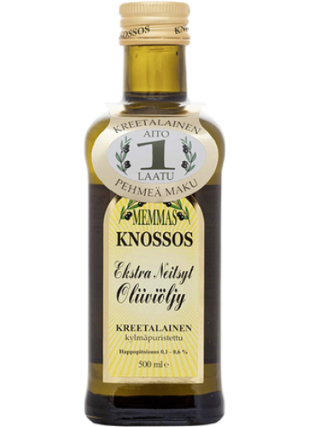 Оливковое масло Memmas Knossos Extra Neitsytoliivioljy 500мл