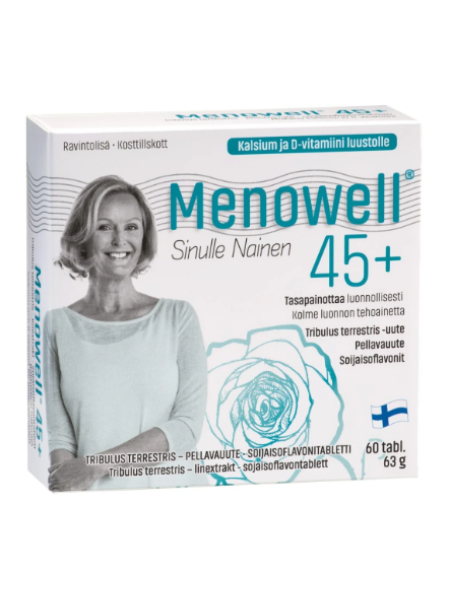Препарат при менопаузе Menowell 45+ 60 таблеток