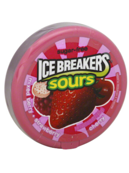 Карамель Ice Breakers со вкусом ягод 42 г в ж/б