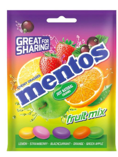 Фруктовый микс Fruits Mix Mentos 160г