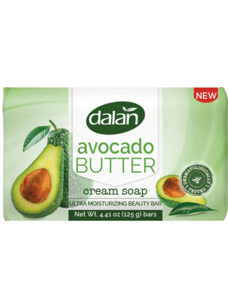 Кусковое крем мыло DALAN 125г с маслом авокадо