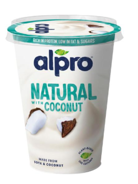 Соевый йогурт Alpro Natural Coconut 400г со вкусом кокоса