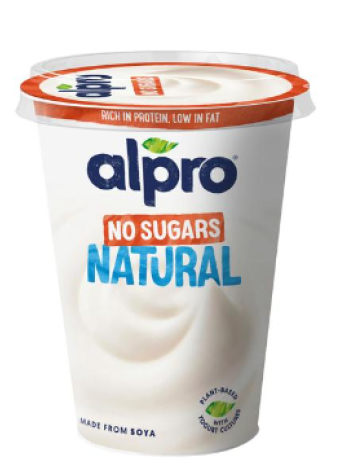 Ферментированный соевый продукт Alpro No Sugars Natural без сахара без вкусовых добавок 400г