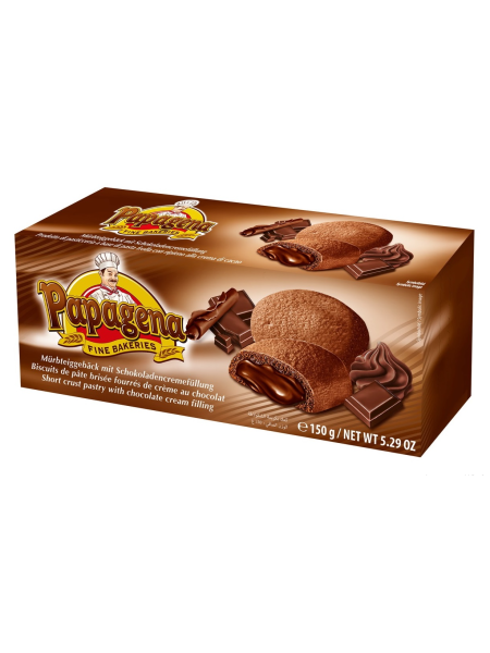 Печенье с шоколадной начинкой Papagena Biscuits with chocolate 150г