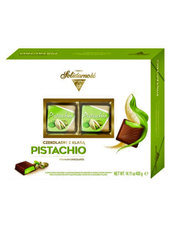 Шоколадные конфеты с фисташковым кремом Colian Praline Square Pistachio 400г